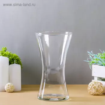 Ваза «Тициано», 870 мл, 2011.5 см, стекло, прозрачная