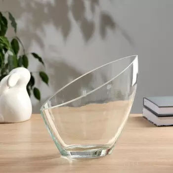 Ваза «Титрис», h=20 см, 12.523 см, стекло, прозрачная