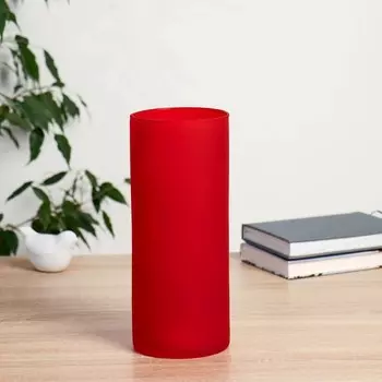 Ваза "Трубка" микс матов. h-25см. d-10,5см