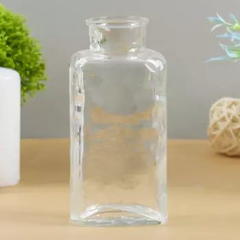 Ваза «Уинстон», овальная, 250 мл, 1475 см, стекло, прозрачная