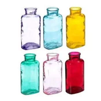 Ваза «Уинстон», овальная, 250 мл, d=3 см, 1475 см, стекло, МИКС