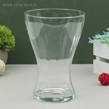 Ваза «Вамп -Х», 1.26 л, 2013.5 см, стекло, прозрачная