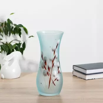 Ваза "Верба" кувшин, матовое стекло d=10,5см h=25.5 см