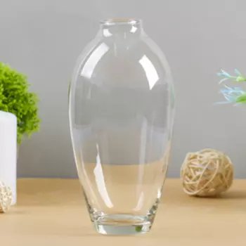 Ваза "Весна" 18/6 18х9см, 0,56л прозрачная