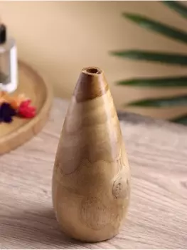 Ваза для сухоцветов «Винтаж», 8817 см, дерево Джати, коричневая