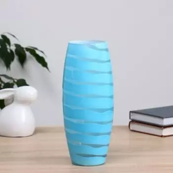 Ваза "Винтаж-двухцветный" цветной d-8см, 10,5х26см