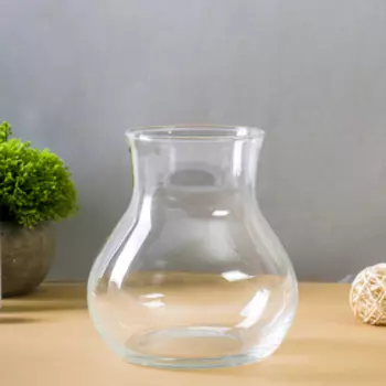 Ваза «Виталина-3», 1.2 л, d=9 см, 15.514 см, стекло, прозрачная