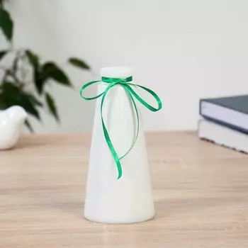 Ваза «Волшебные мгновения», 210 мл, d=3.5 см, d=7.5 (дно), h=15 см, стекло, белая