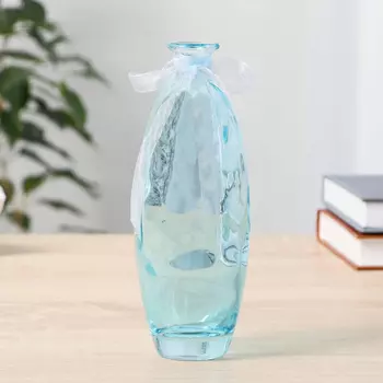 Ваза «Волшебные мгновения», лазурь, d=3 см, 17.56 см, стекло, МИКС