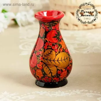 Ваза «Ягодка», 8×8×12 см, хохлома