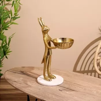 Конфетница «Заяц угощает», 202547 см, алюминий