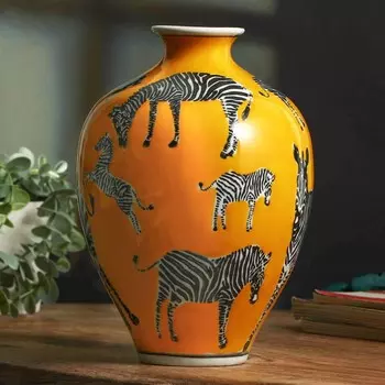Ваза «Зебра» ,15 х 15 х 24 см