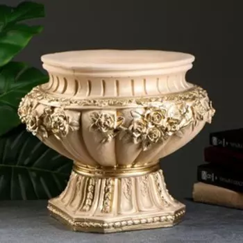 Вазон "Афина" 4,3л / 41х34х71см, слоновая кость