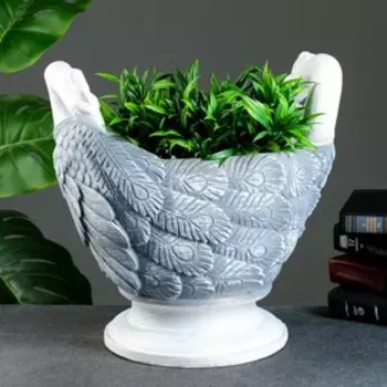 Вазон "Павлины" антик, 35х35х25см