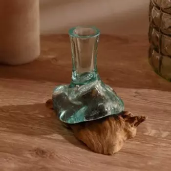 Ваза на дереве «Эстетика», 179.516 см, стекло