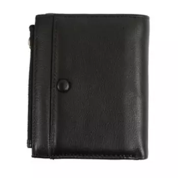 VDG6062 Кошелек, отдел на клапане, цвет черный 10х12х2см