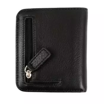 VDG6081 Кошелек, отдел на кнопке, цвет черный 10х11х1см