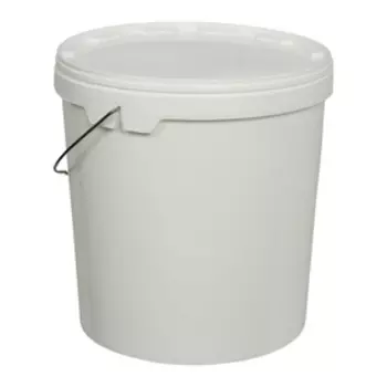 Ведро 20л круглое с крышкой с металлической ручкой