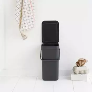 Мусорное ведро Brabantia Sort&Go, встраиваемое, цвет серый, 12 л