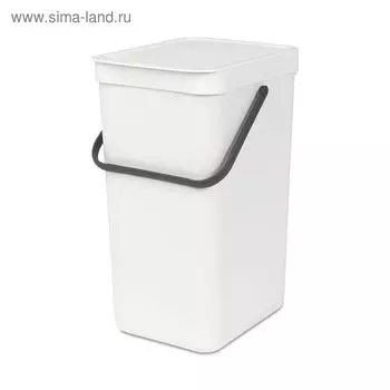 Ведро для мусора Brabantia Sort &amp; Go, 16 л, встраиваемое, цвет белый