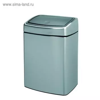 Мусорное ведро Brabantia Touch Bin, система Soft Touch, цвет стальной матовый, 10 л