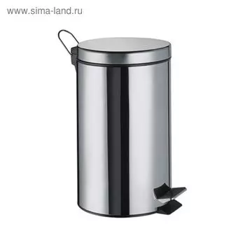 Мусорное ведро Wasser Kraft, 3 л, цвет хром