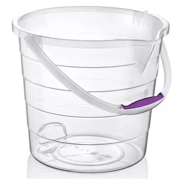 Ведро для воды HobbyLife 20 л, прозрачное, с носиком, крышкой и ручкой