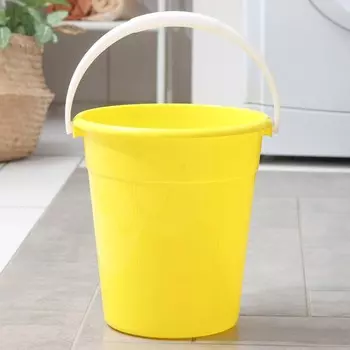 Ведро «Евро», 8 л, d=26 см, h=25.2 см, пластик, МИКС