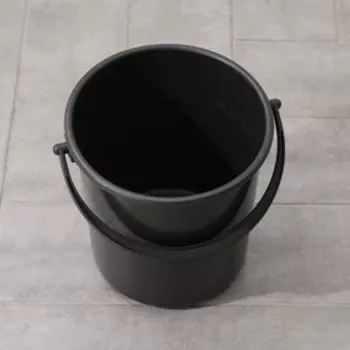 Ведро хозяйственное, 7 л, пластик, серое
