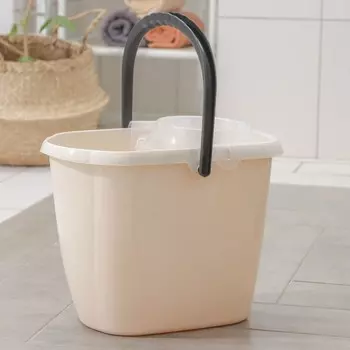 Ведро МОП с отжимом Malta, 13 л, цвет бежевый