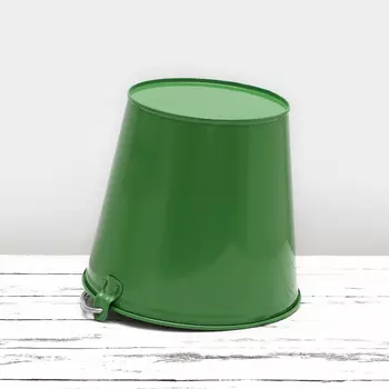 Ведро оцинкованное, зеленое, 7 л