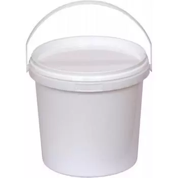Ведро пластиковое, ВП1 (пластиковая ручка), 13,1х13,1х11,6см, белое
