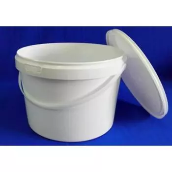 Ведро пластиковое, ВП5 (пластиковая ручка), 23х23х16,2см, белое
