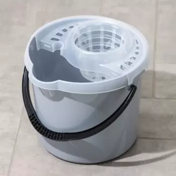 Ведро с отжимом МОП Etna, 9 л, 292823.5 см, серое