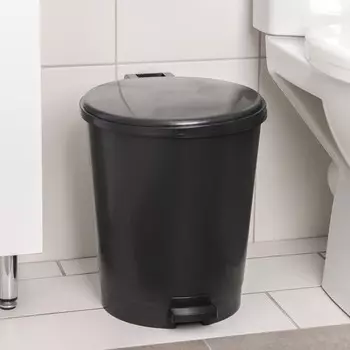 Ведро для мусора с педалью «Эконом», 12 л, с педалью, МИКС