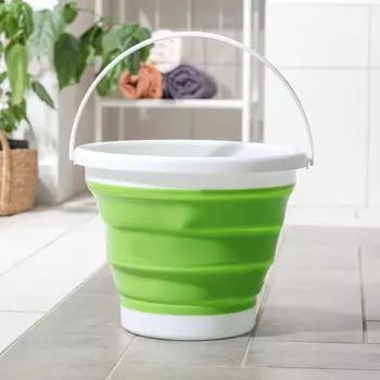 Ведро складное, 10 л, 353324 см, цвет МИКС