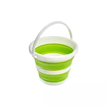 Ведро складное круглое 5л, зеленое
