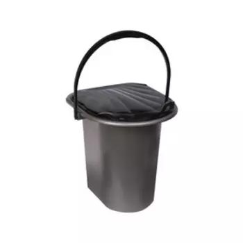 Ведро-туалет, h=40 см, 17 л, серое