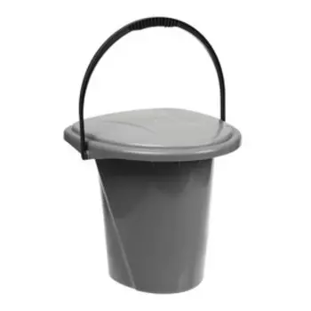 Ведро-туалет, h=37 см, 18 л, цвет МИКС