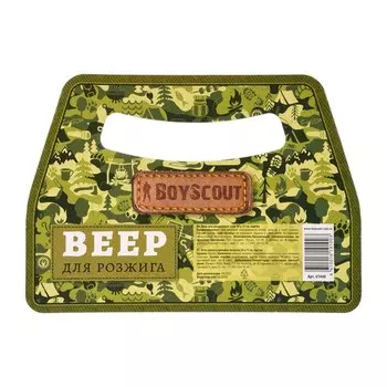 Веер для раздувания огня BOYSCOUT, картон, в шоубоксе