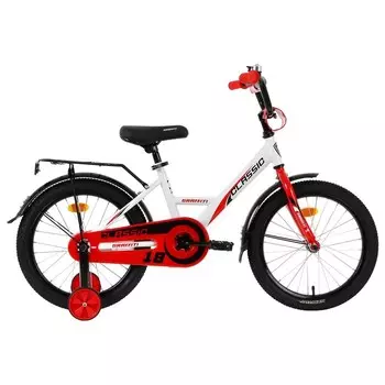 Велосипед 18" Graffiti Classic, цвет белый/красный