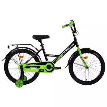 Велосипед 20" Graffiti Classic, цвет черный/зеленый
