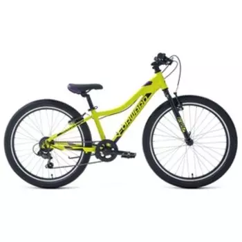 Велосипед 24" Forward Twister 1.0, 2022, цвет зеленый/фиолетовый, размер 12"