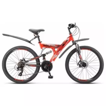 Велосипед 24" Stels Focus MD, V010, цвет красный/черный, размер 16"