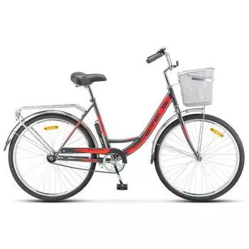Велосипед 26" Stels Navigator-245, Z010, цвет серый/красный, размер рамы 19"