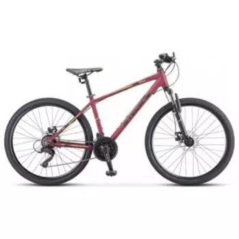 Велосипед 26" Stels Navigator-590 MD, K010, цвет бордовый/салатовый, размер 16"