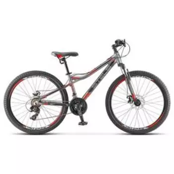 Велосипед 26" Stels Navigator-610 MD, V040, цвет серый/красный, р. 14"