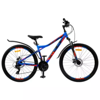 Велосипед 27,5" Stels Navigator-710 MD, V020, цвет синий/чёрный/красный, размер рамы 18"
