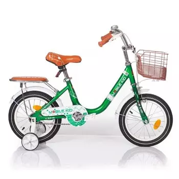 Велосипед GENTA 14, колёса 14", тёмно-зелёный