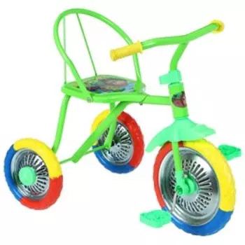 Велосипед трёхколёсный Micio Зверята, колёса 10"/8", цвет зеленый